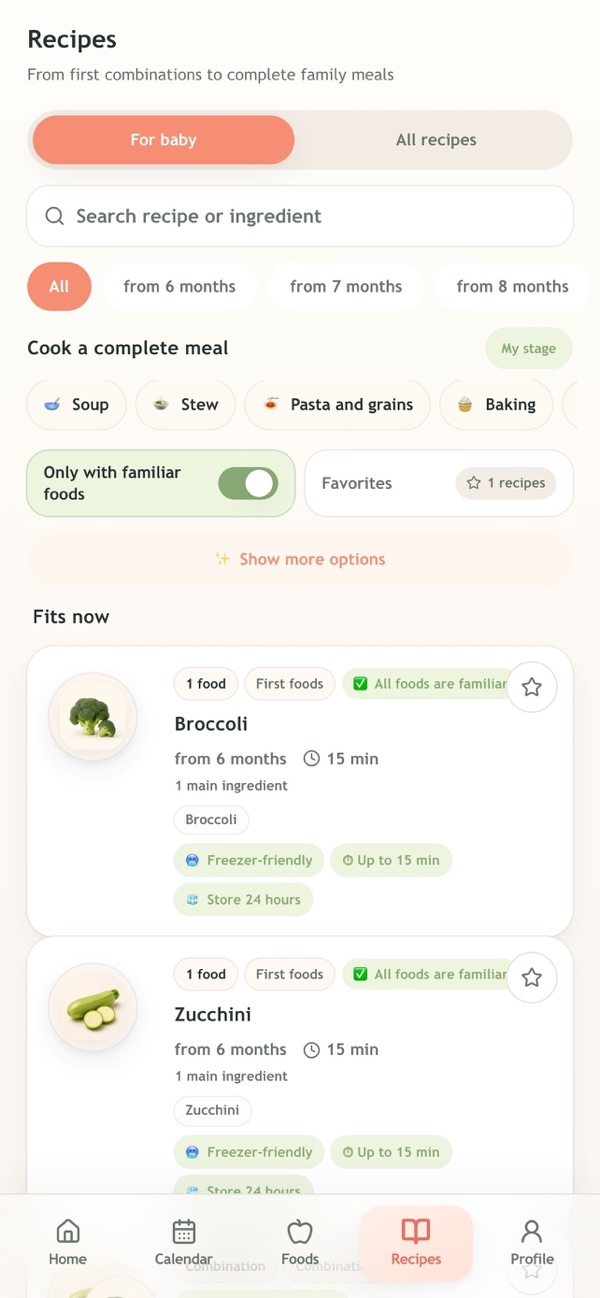 Recipes and meal ideas